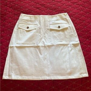 LOFT Cream Textured Skirt Size 6 NWT
